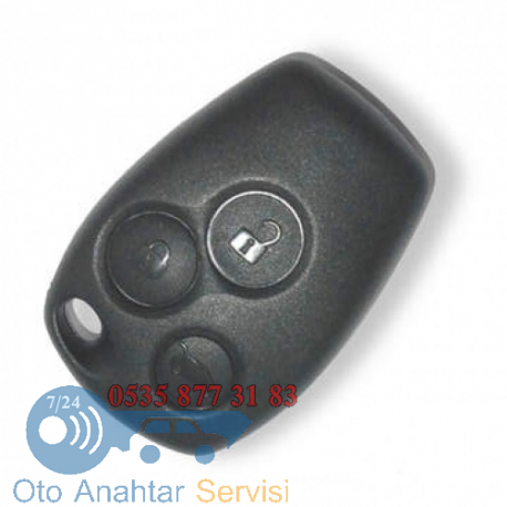 Renault Clio 3 / Master 3 / Kango 3 / Traffic 3 -3 Butonlu Kumandalı Anahtar