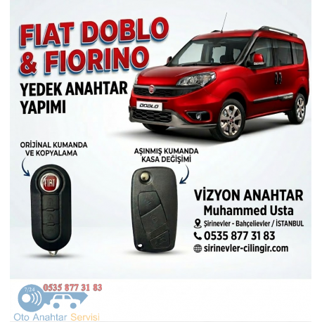 Fiat Doblo Albea Palio Linea Punto Ducato Oto Anahtar