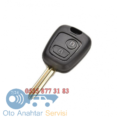 Citroen C3, Berlingo 2 Butonlu Oto Anahtar Kumanda