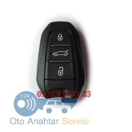 Citroen DS5 3 Butonlu Smart Oto Anahtar Kumanda